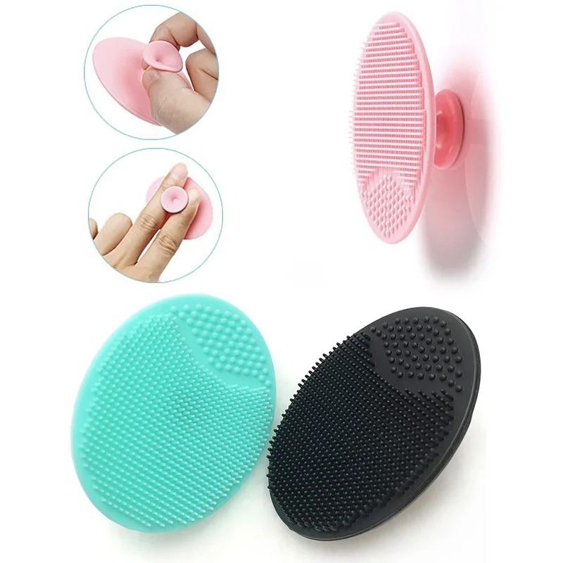 Silicone Face Scrubber Electric - 1/2개, 두피 마사지 샴푸 브러시, 손으로