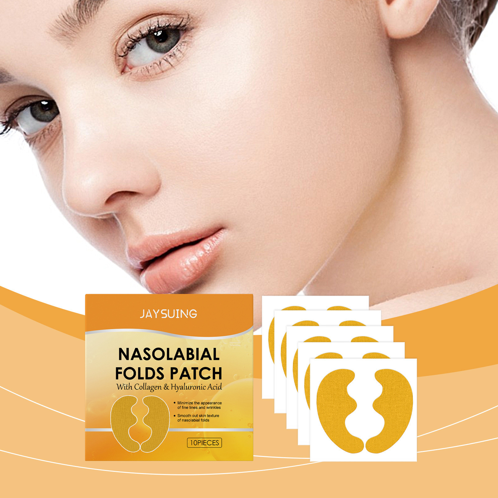Collagen Under Eye Patches - 주름 제거 패치 히알루론산 나졸라비알 폴드