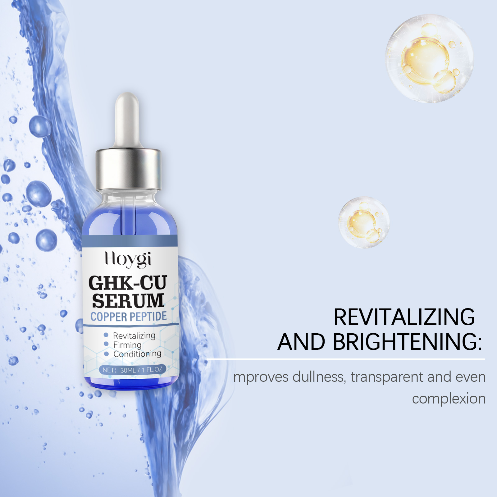 30ml 구리 펩타이드 세럼 GHK-Cu 페이스 퍼밍  - Hyaluronic Acid Facial Serum 리뷰 및 가격